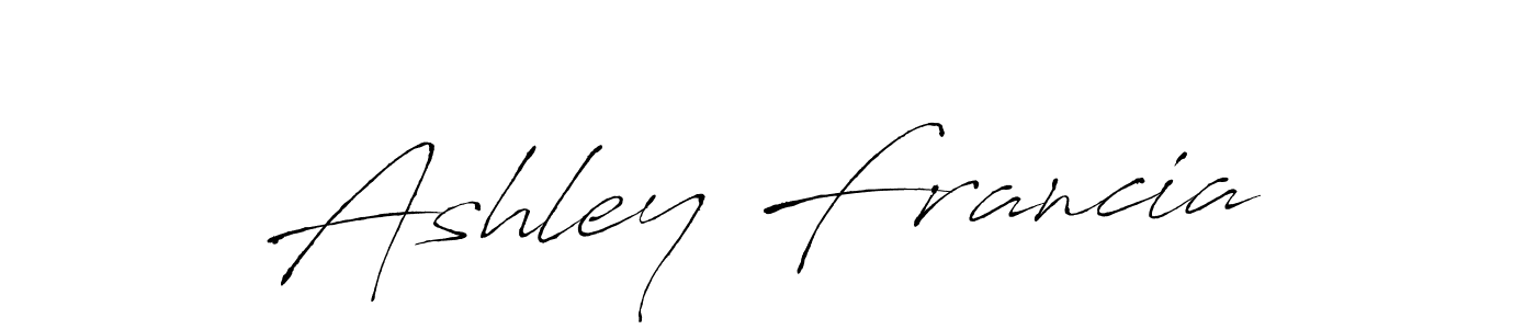 Also You can easily find your signature by using the search form. We will create Ashley Francia name handwritten signature images for you free of cost using Antro_Vectra sign style. Ashley Francia signature style 6 images and pictures png