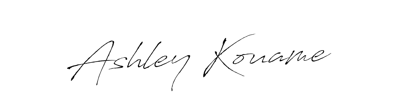 Ashley Kouame stylish signature style. Best Handwritten Sign (Antro_Vectra) for my name. Handwritten Signature Collection Ideas for my name Ashley Kouame. Ashley Kouame signature style 6 images and pictures png