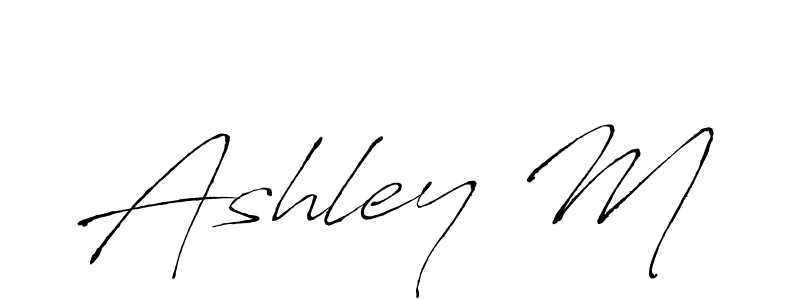 Also we have Ashley M name is the best signature style. Create professional handwritten signature collection using Antro_Vectra autograph style. Ashley M signature style 6 images and pictures png
