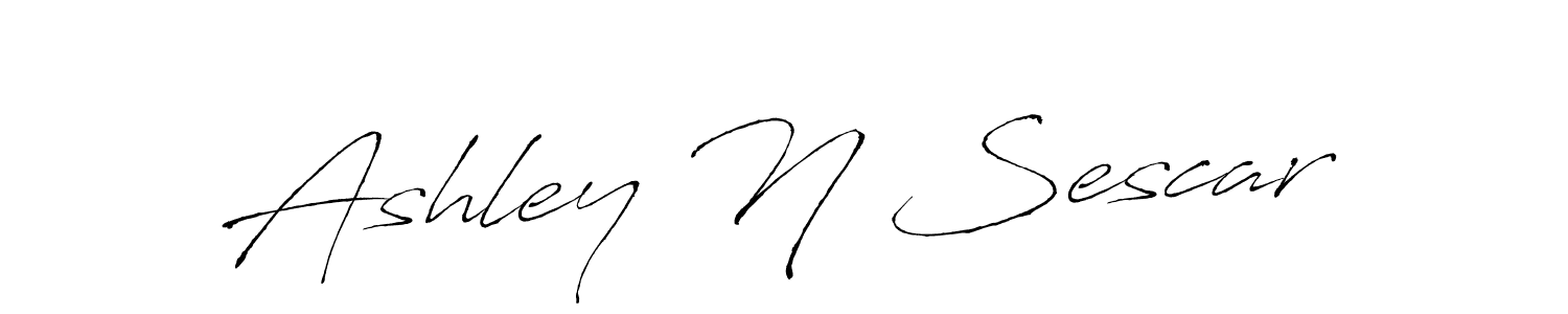 Use a signature maker to create a handwritten signature online. With this signature software, you can design (Antro_Vectra) your own signature for name Ashley N Sescar. Ashley N Sescar signature style 6 images and pictures png