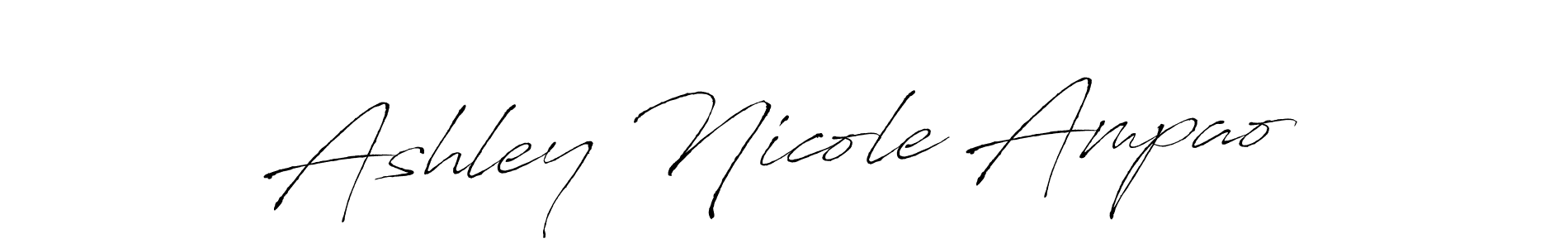 Make a beautiful signature design for name Ashley Nicole Ampao. Use this online signature maker to create a handwritten signature for free. Ashley Nicole Ampao signature style 6 images and pictures png