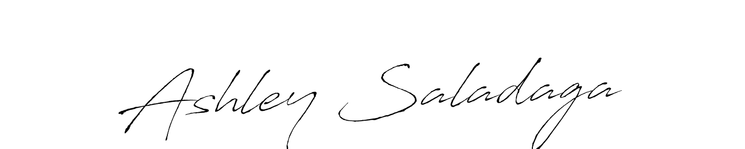 Make a beautiful signature design for name Ashley Saladaga. With this signature (Antro_Vectra) style, you can create a handwritten signature for free. Ashley Saladaga signature style 6 images and pictures png