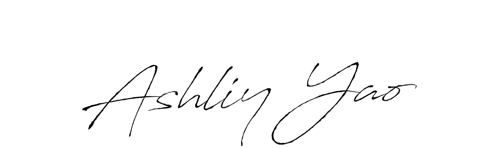 Antro_Vectra is a professional signature style that is perfect for those who want to add a touch of class to their signature. It is also a great choice for those who want to make their signature more unique. Get Ashliy Yao name to fancy signature for free. Ashliy Yao signature style 6 images and pictures png