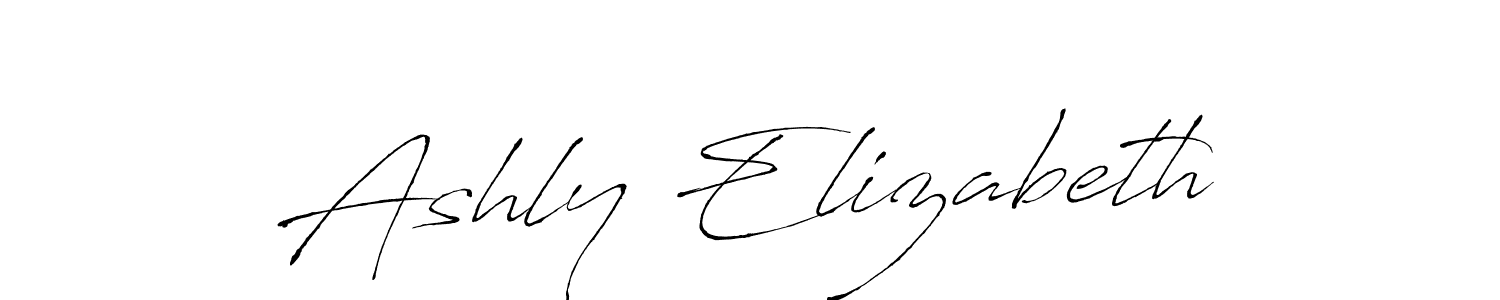 Design your own signature with our free online signature maker. With this signature software, you can create a handwritten (Antro_Vectra) signature for name Ashly Elizabeth. Ashly Elizabeth signature style 6 images and pictures png