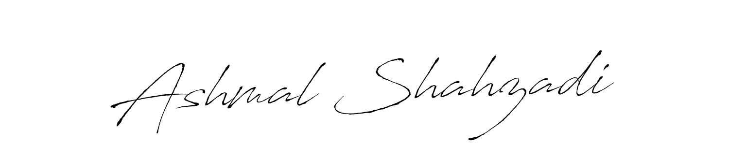 Design your own signature with our free online signature maker. With this signature software, you can create a handwritten (Antro_Vectra) signature for name Ashmal Shahzadi. Ashmal Shahzadi signature style 6 images and pictures png