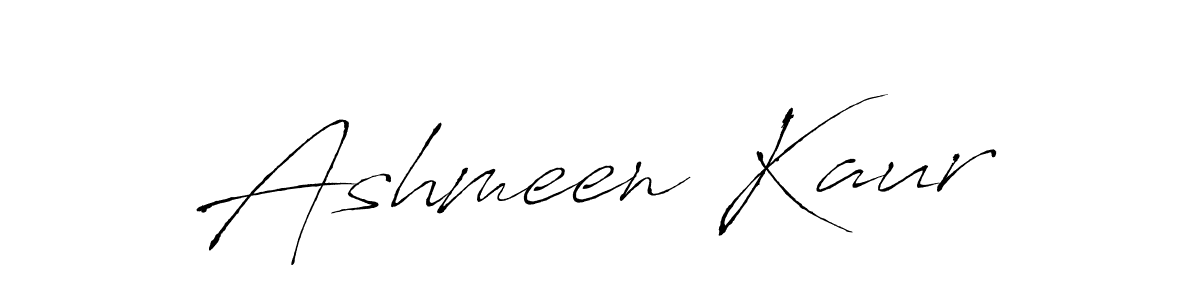 Create a beautiful signature design for name Ashmeen Kaur. With this signature (Antro_Vectra) fonts, you can make a handwritten signature for free. Ashmeen Kaur signature style 6 images and pictures png