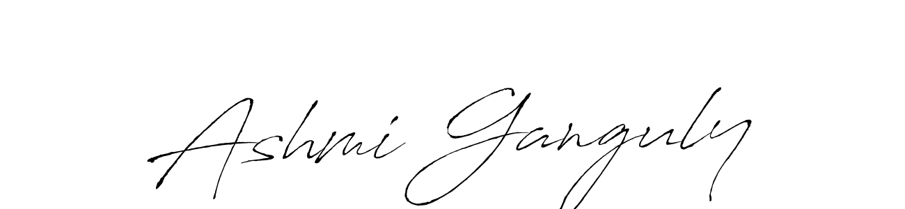 Design your own signature with our free online signature maker. With this signature software, you can create a handwritten (Antro_Vectra) signature for name Ashmi Ganguly. Ashmi Ganguly signature style 6 images and pictures png