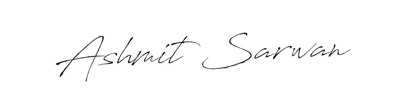 Create a beautiful signature design for name Ashmit Sarwan. With this signature (Antro_Vectra) fonts, you can make a handwritten signature for free. Ashmit Sarwan signature style 6 images and pictures png