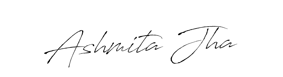 Design your own signature with our free online signature maker. With this signature software, you can create a handwritten (Antro_Vectra) signature for name Ashmita Jha. Ashmita Jha signature style 6 images and pictures png