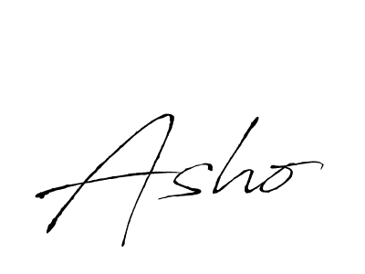 Use a signature maker to create a handwritten signature online. With this signature software, you can design (Antro_Vectra) your own signature for name Asho. Asho signature style 6 images and pictures png
