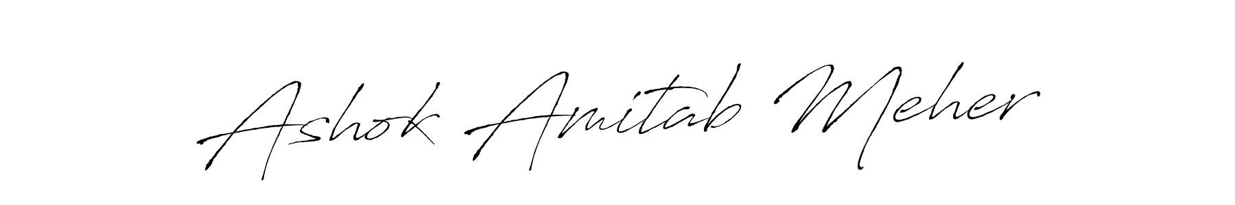 Make a beautiful signature design for name Ashok Amitab Meher. With this signature (Antro_Vectra) style, you can create a handwritten signature for free. Ashok Amitab Meher signature style 6 images and pictures png