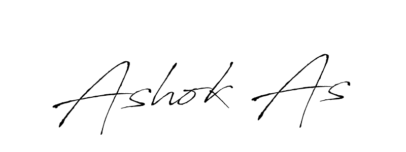 Make a beautiful signature design for name Ashok As. With this signature (Antro_Vectra) style, you can create a handwritten signature for free. Ashok As signature style 6 images and pictures png