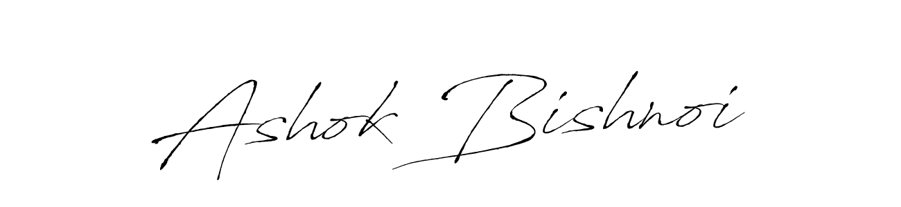 Make a beautiful signature design for name Ashok Bishnoi. With this signature (Antro_Vectra) style, you can create a handwritten signature for free. Ashok Bishnoi signature style 6 images and pictures png