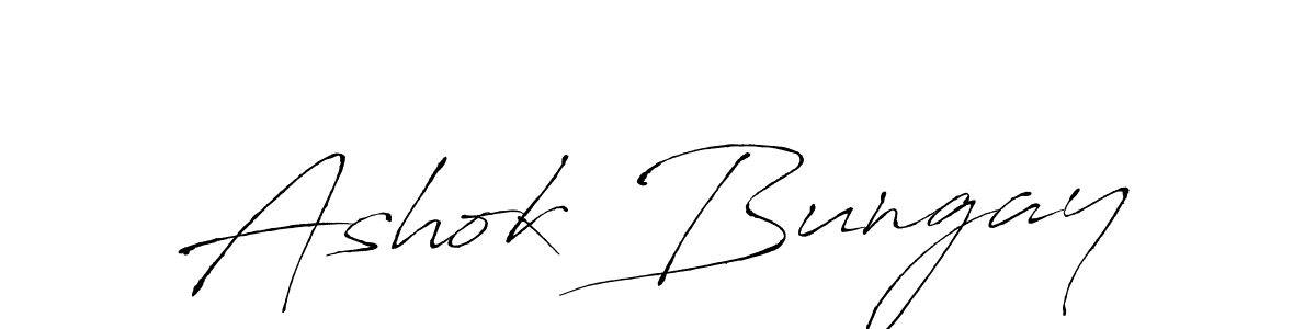 How to make Ashok Bungay signature? Antro_Vectra is a professional autograph style. Create handwritten signature for Ashok Bungay name. Ashok Bungay signature style 6 images and pictures png