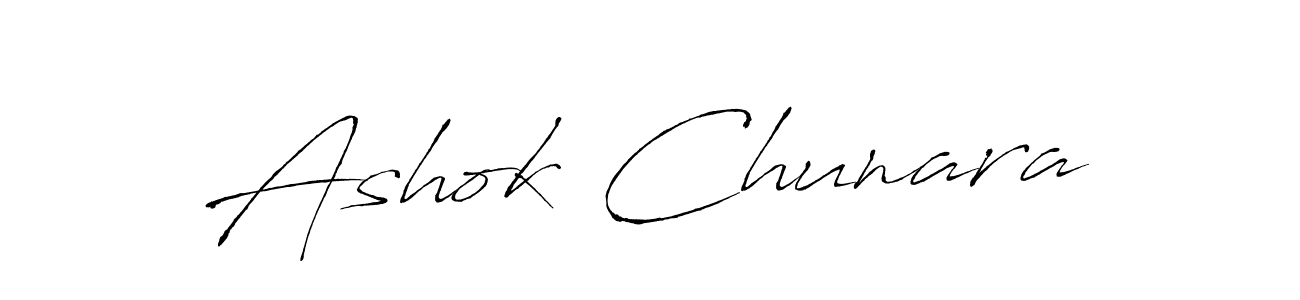 Create a beautiful signature design for name Ashok Chunara. With this signature (Antro_Vectra) fonts, you can make a handwritten signature for free. Ashok Chunara signature style 6 images and pictures png