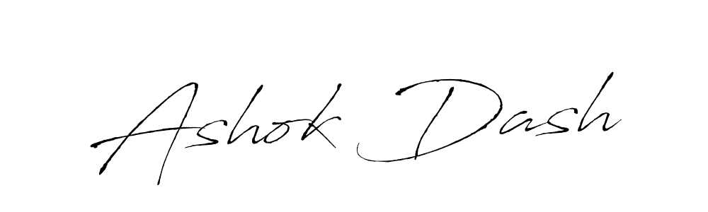 Make a beautiful signature design for name Ashok Dash. With this signature (Antro_Vectra) style, you can create a handwritten signature for free. Ashok Dash signature style 6 images and pictures png