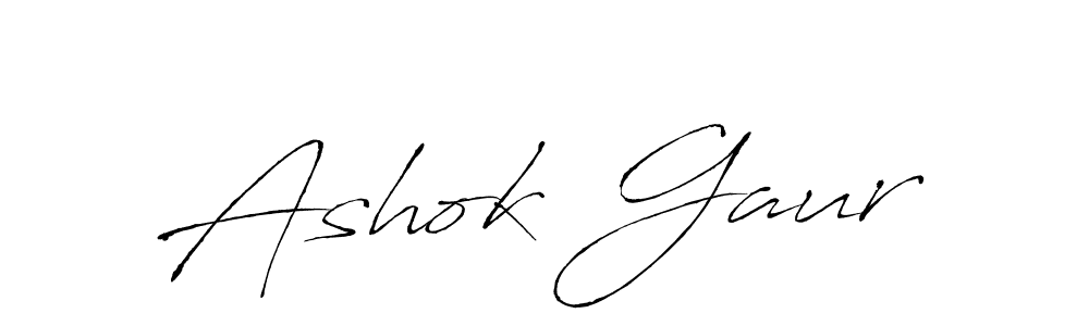 How to make Ashok Gaur signature? Antro_Vectra is a professional autograph style. Create handwritten signature for Ashok Gaur name. Ashok Gaur signature style 6 images and pictures png