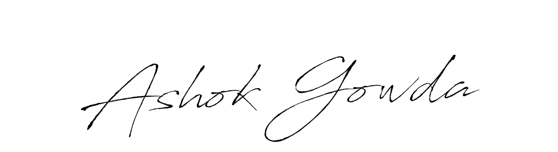 Use a signature maker to create a handwritten signature online. With this signature software, you can design (Antro_Vectra) your own signature for name Ashok Gowda. Ashok Gowda signature style 6 images and pictures png