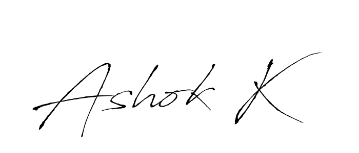 This is the best signature style for the Ashok K name. Also you like these signature font (Antro_Vectra). Mix name signature. Ashok K signature style 6 images and pictures png