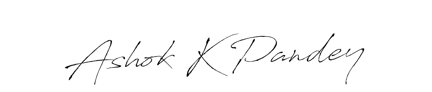 Use a signature maker to create a handwritten signature online. With this signature software, you can design (Antro_Vectra) your own signature for name Ashok K Pandey. Ashok K Pandey signature style 6 images and pictures png