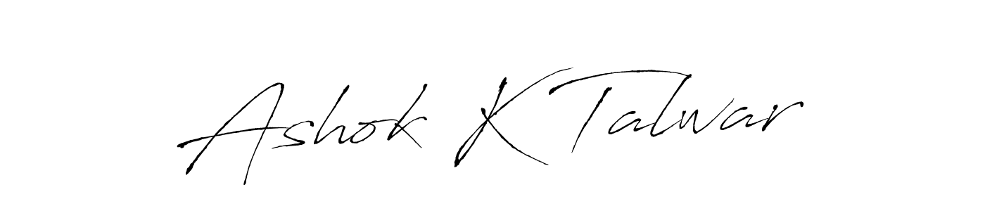 It looks lik you need a new signature style for name Ashok K Talwar. Design unique handwritten (Antro_Vectra) signature with our free signature maker in just a few clicks. Ashok K Talwar signature style 6 images and pictures png