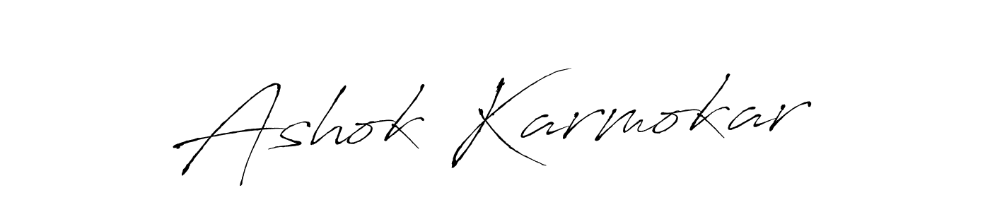 This is the best signature style for the Ashok Karmokar name. Also you like these signature font (Antro_Vectra). Mix name signature. Ashok Karmokar signature style 6 images and pictures png