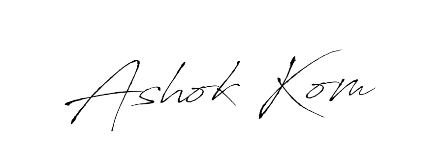 It looks lik you need a new signature style for name Ashok Kom. Design unique handwritten (Antro_Vectra) signature with our free signature maker in just a few clicks. Ashok Kom signature style 6 images and pictures png