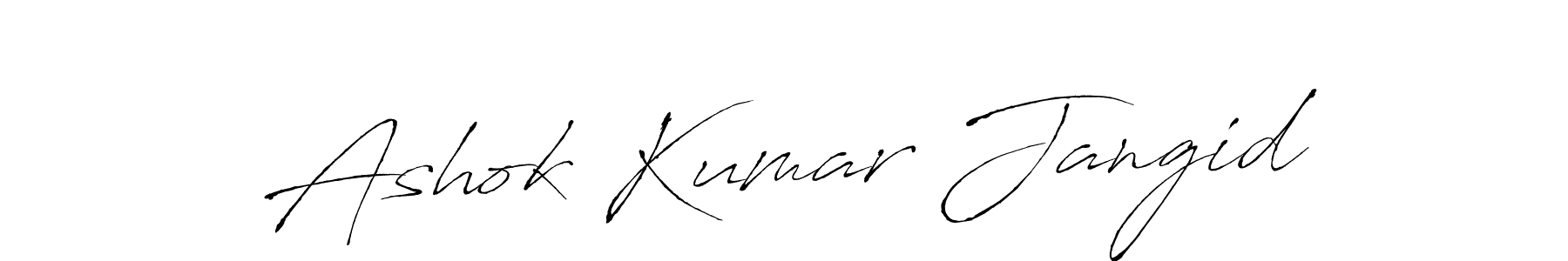 It looks lik you need a new signature style for name Ashok Kumar Jangid. Design unique handwritten (Antro_Vectra) signature with our free signature maker in just a few clicks. Ashok Kumar Jangid signature style 6 images and pictures png