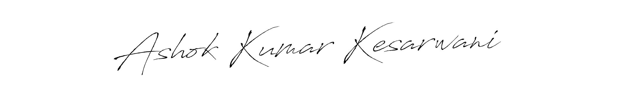 How to make Ashok Kumar Kesarwani name signature. Use Antro_Vectra style for creating short signs online. This is the latest handwritten sign. Ashok Kumar Kesarwani signature style 6 images and pictures png