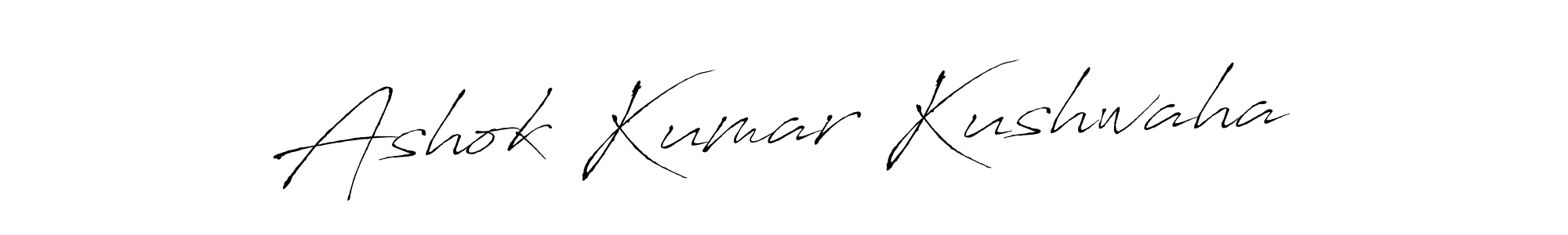 Antro_Vectra is a professional signature style that is perfect for those who want to add a touch of class to their signature. It is also a great choice for those who want to make their signature more unique. Get Ashok Kumar Kushwaha name to fancy signature for free. Ashok Kumar Kushwaha signature style 6 images and pictures png