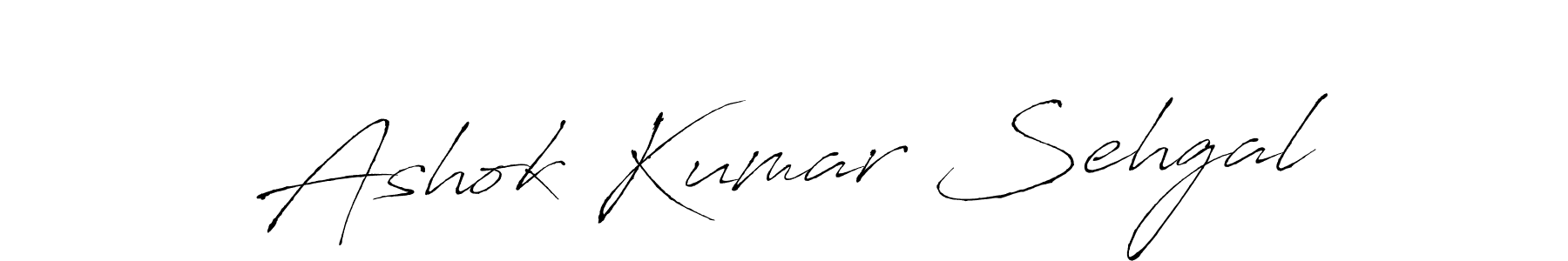How to make Ashok Kumar Sehgal name signature. Use Antro_Vectra style for creating short signs online. This is the latest handwritten sign. Ashok Kumar Sehgal signature style 6 images and pictures png