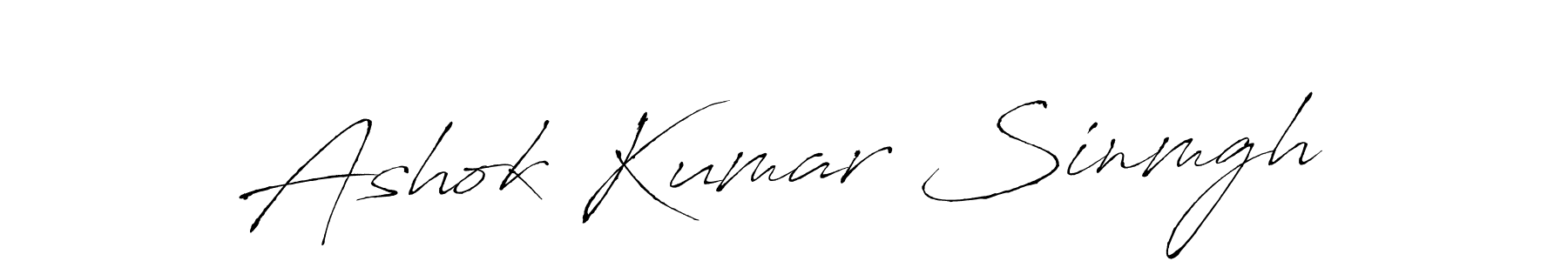 You should practise on your own different ways (Antro_Vectra) to write your name (Ashok Kumar Sinmgh) in signature. don't let someone else do it for you. Ashok Kumar Sinmgh signature style 6 images and pictures png
