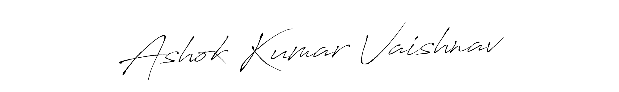 How to make Ashok Kumar Vaishnav signature? Antro_Vectra is a professional autograph style. Create handwritten signature for Ashok Kumar Vaishnav name. Ashok Kumar Vaishnav signature style 6 images and pictures png