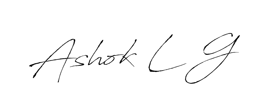 How to Draw Ashok L G signature style? Antro_Vectra is a latest design signature styles for name Ashok L G. Ashok L G signature style 6 images and pictures png