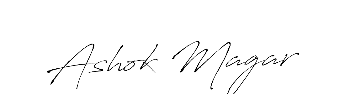 How to make Ashok Magar signature? Antro_Vectra is a professional autograph style. Create handwritten signature for Ashok Magar name. Ashok Magar signature style 6 images and pictures png