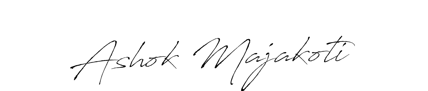 The best way (Antro_Vectra) to make a short signature is to pick only two or three words in your name. The name Ashok Majakoti include a total of six letters. For converting this name. Ashok Majakoti signature style 6 images and pictures png