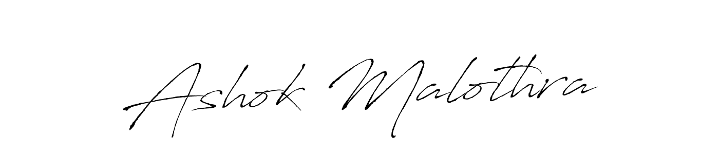Create a beautiful signature design for name Ashok Malothra. With this signature (Antro_Vectra) fonts, you can make a handwritten signature for free. Ashok Malothra signature style 6 images and pictures png