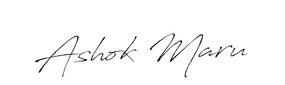 Design your own signature with our free online signature maker. With this signature software, you can create a handwritten (Antro_Vectra) signature for name Ashok Maru. Ashok Maru signature style 6 images and pictures png