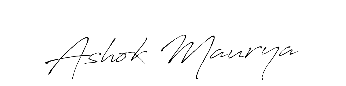 Ashok Maurya stylish signature style. Best Handwritten Sign (Antro_Vectra) for my name. Handwritten Signature Collection Ideas for my name Ashok Maurya. Ashok Maurya signature style 6 images and pictures png