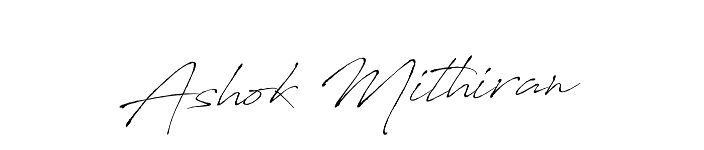 Create a beautiful signature design for name Ashok Mithiran. With this signature (Antro_Vectra) fonts, you can make a handwritten signature for free. Ashok Mithiran signature style 6 images and pictures png