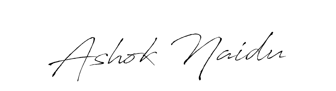 How to make Ashok Naidu name signature. Use Antro_Vectra style for creating short signs online. This is the latest handwritten sign. Ashok Naidu signature style 6 images and pictures png