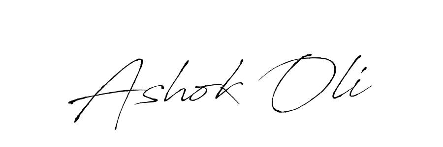 Use a signature maker to create a handwritten signature online. With this signature software, you can design (Antro_Vectra) your own signature for name Ashok Oli. Ashok Oli signature style 6 images and pictures png