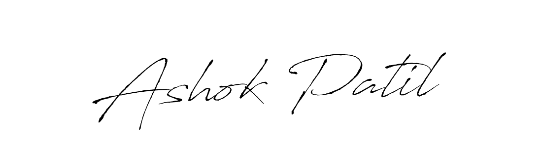 How to make Ashok Patil name signature. Use Antro_Vectra style for creating short signs online. This is the latest handwritten sign. Ashok Patil signature style 6 images and pictures png