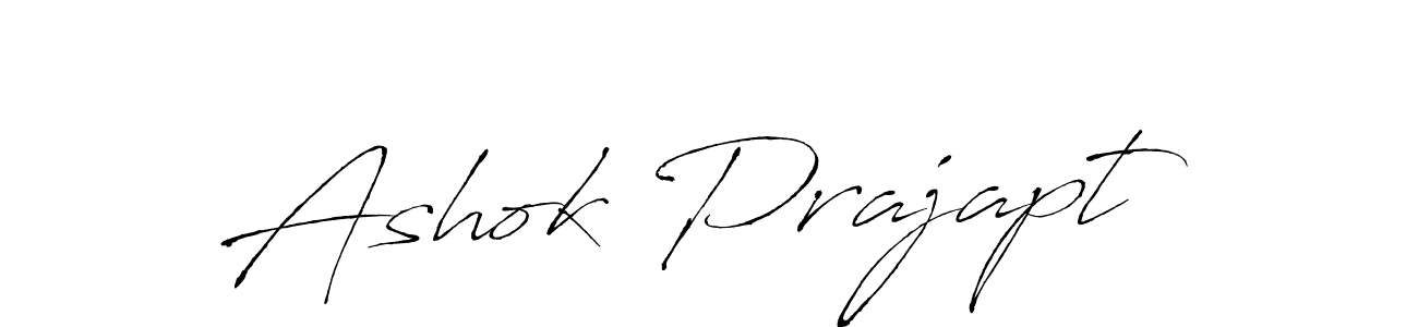 Make a beautiful signature design for name Ashok Prajapt. With this signature (Antro_Vectra) style, you can create a handwritten signature for free. Ashok Prajapt signature style 6 images and pictures png