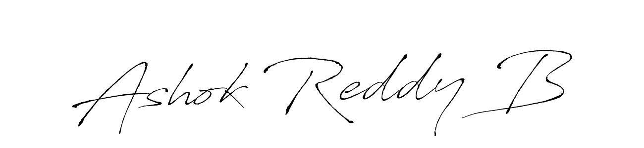Make a beautiful signature design for name Ashok Reddy B. With this signature (Antro_Vectra) style, you can create a handwritten signature for free. Ashok Reddy B signature style 6 images and pictures png