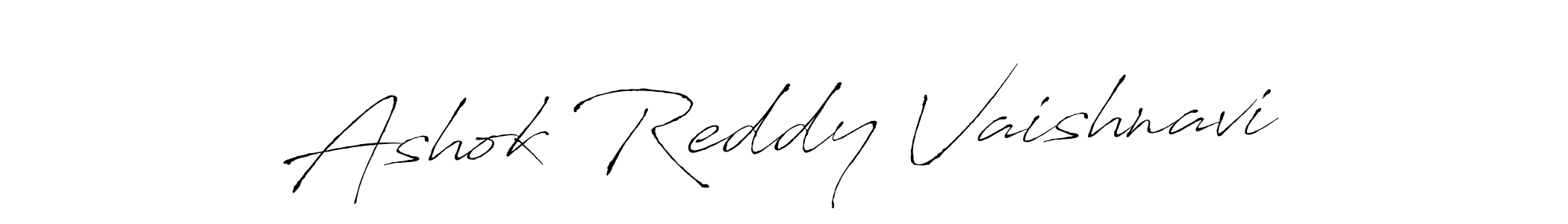 Make a beautiful signature design for name Ashok Reddy Vaishnavi. With this signature (Antro_Vectra) style, you can create a handwritten signature for free. Ashok Reddy Vaishnavi signature style 6 images and pictures png