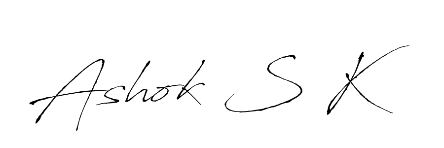 How to Draw Ashok S K signature style? Antro_Vectra is a latest design signature styles for name Ashok S K. Ashok S K signature style 6 images and pictures png