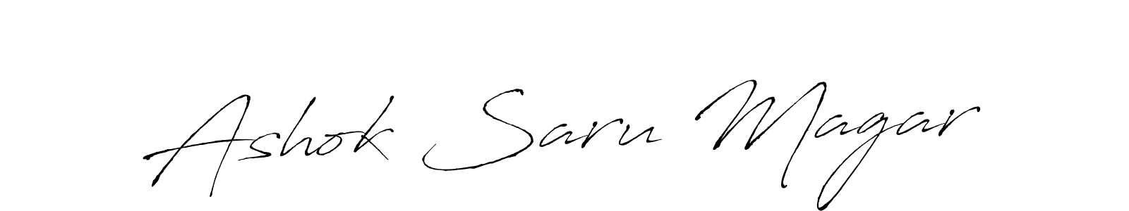 It looks lik you need a new signature style for name Ashok Saru Magar. Design unique handwritten (Antro_Vectra) signature with our free signature maker in just a few clicks. Ashok Saru Magar signature style 6 images and pictures png