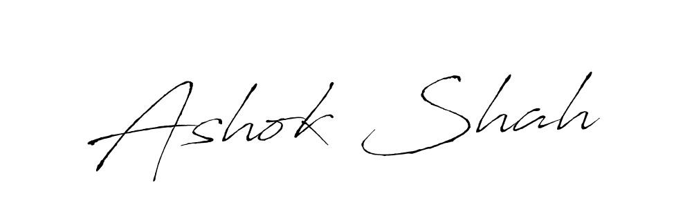 Design your own signature with our free online signature maker. With this signature software, you can create a handwritten (Antro_Vectra) signature for name Ashok Shah. Ashok Shah signature style 6 images and pictures png