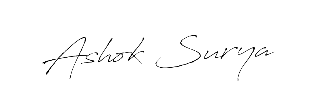 It looks lik you need a new signature style for name Ashok Surya. Design unique handwritten (Antro_Vectra) signature with our free signature maker in just a few clicks. Ashok Surya signature style 6 images and pictures png